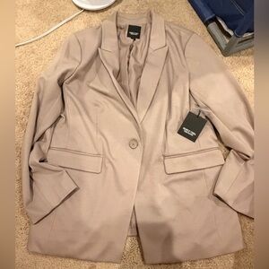 Simply Vera Vera Wang Taupe Blazer